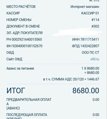 электронный чек